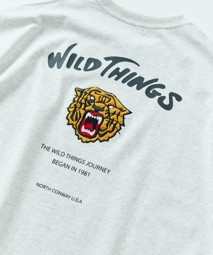 WILD THINGS × FREAK'S STORE Big Silhouette Tiger T-shirt