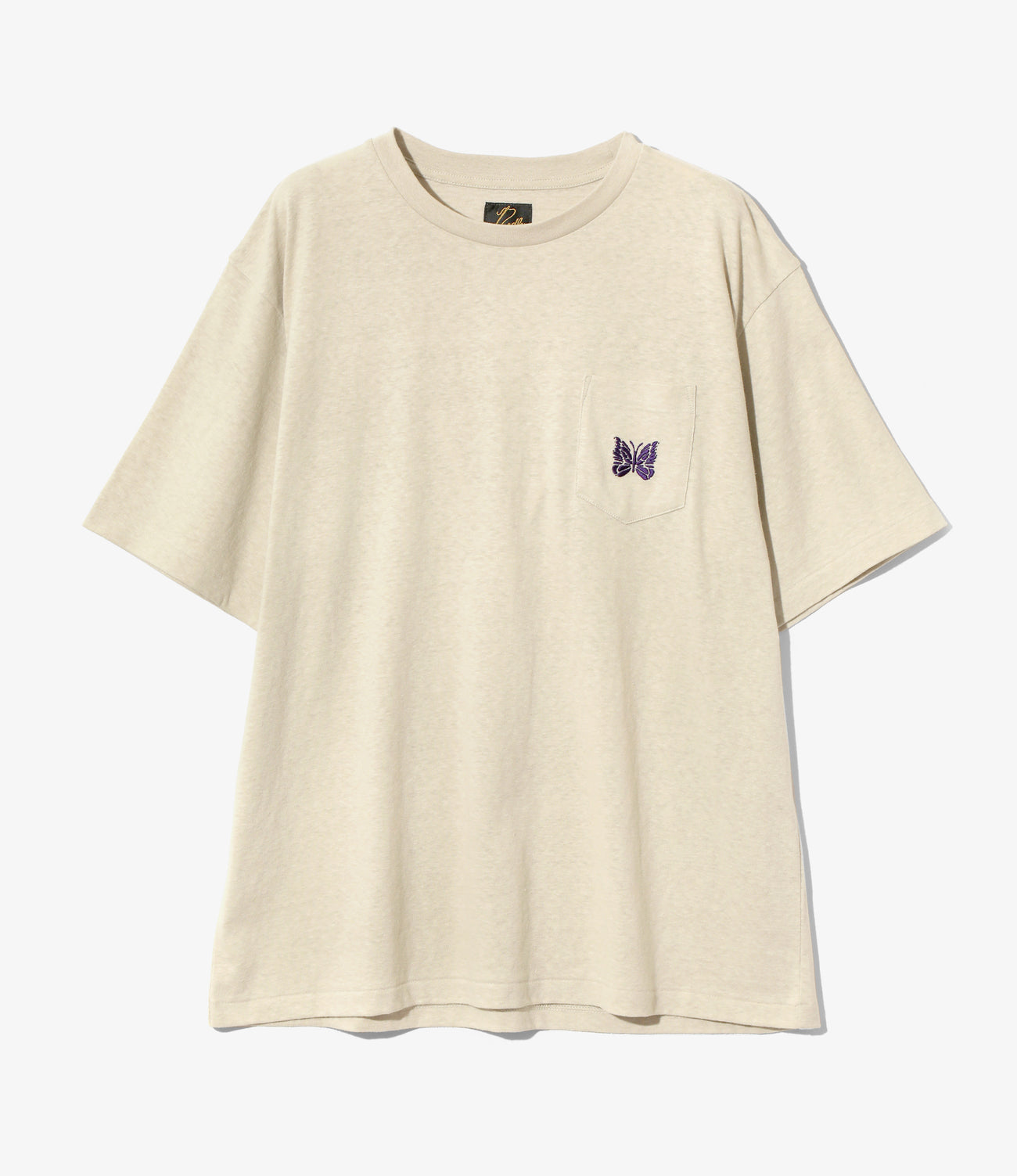 Needles S/S Papillon Emb. Pocket Tee - Cotton Jersey