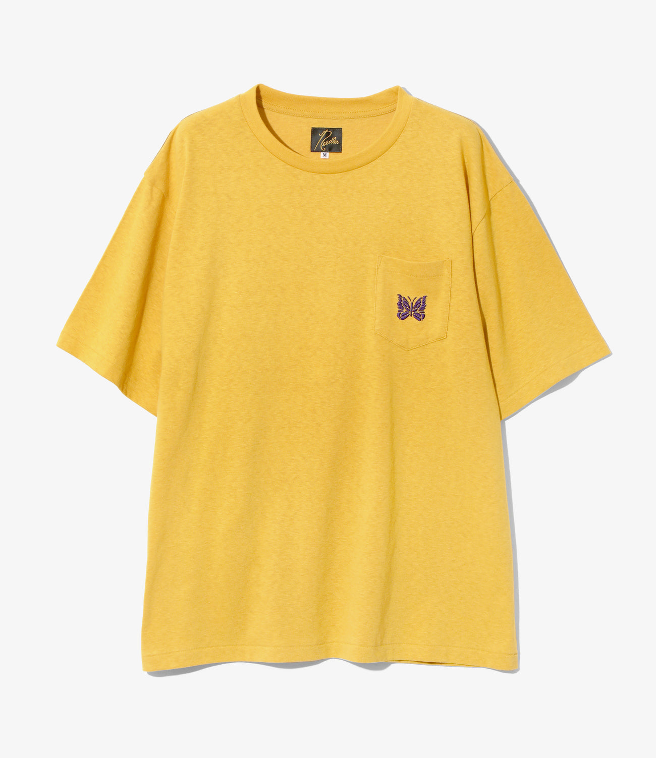 Needles S/S Papillon Emb. Pocket Tee - Cotton Jersey