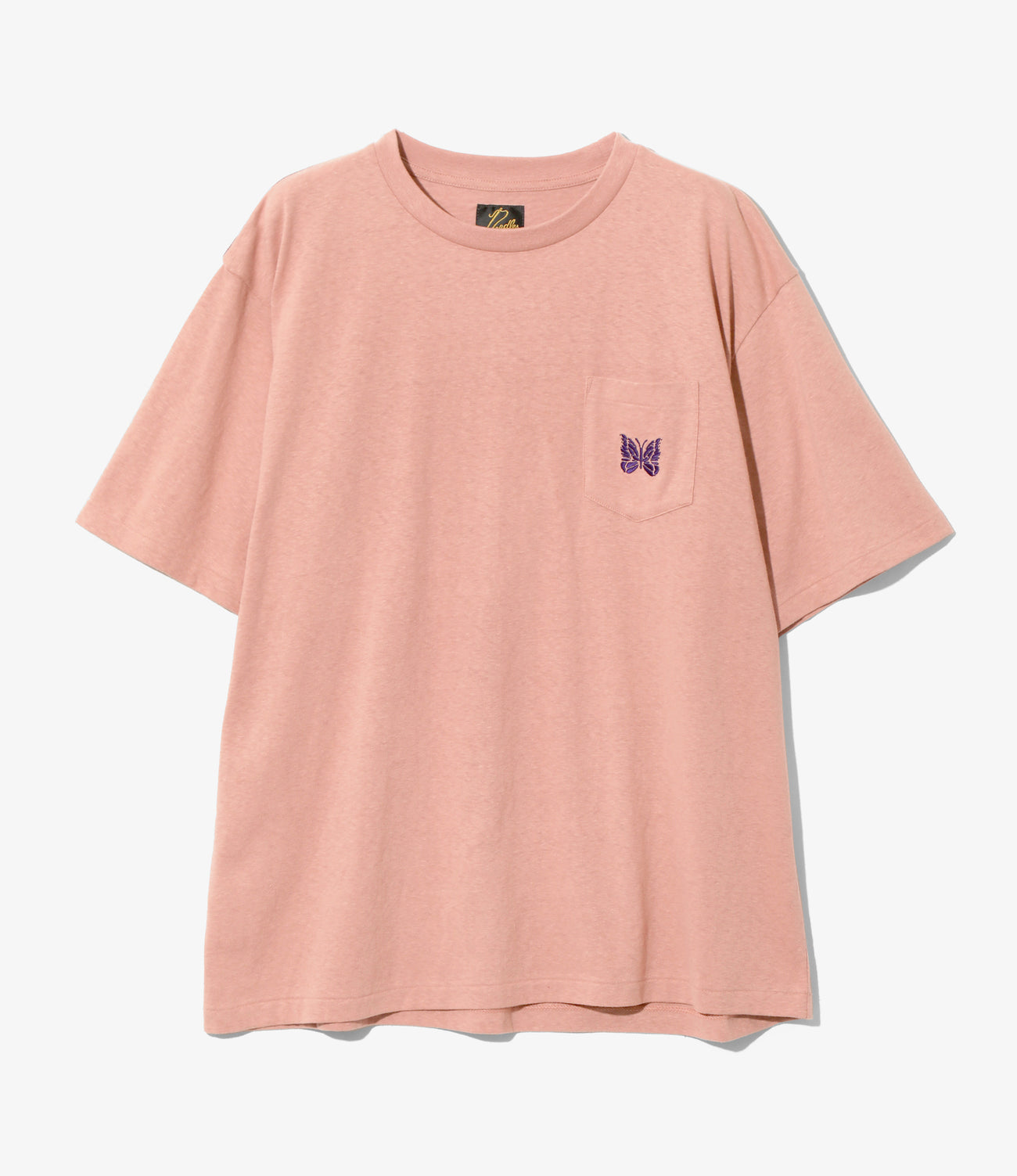 Needles S/S Papillon Emb. Pocket Tee - Cotton Jersey