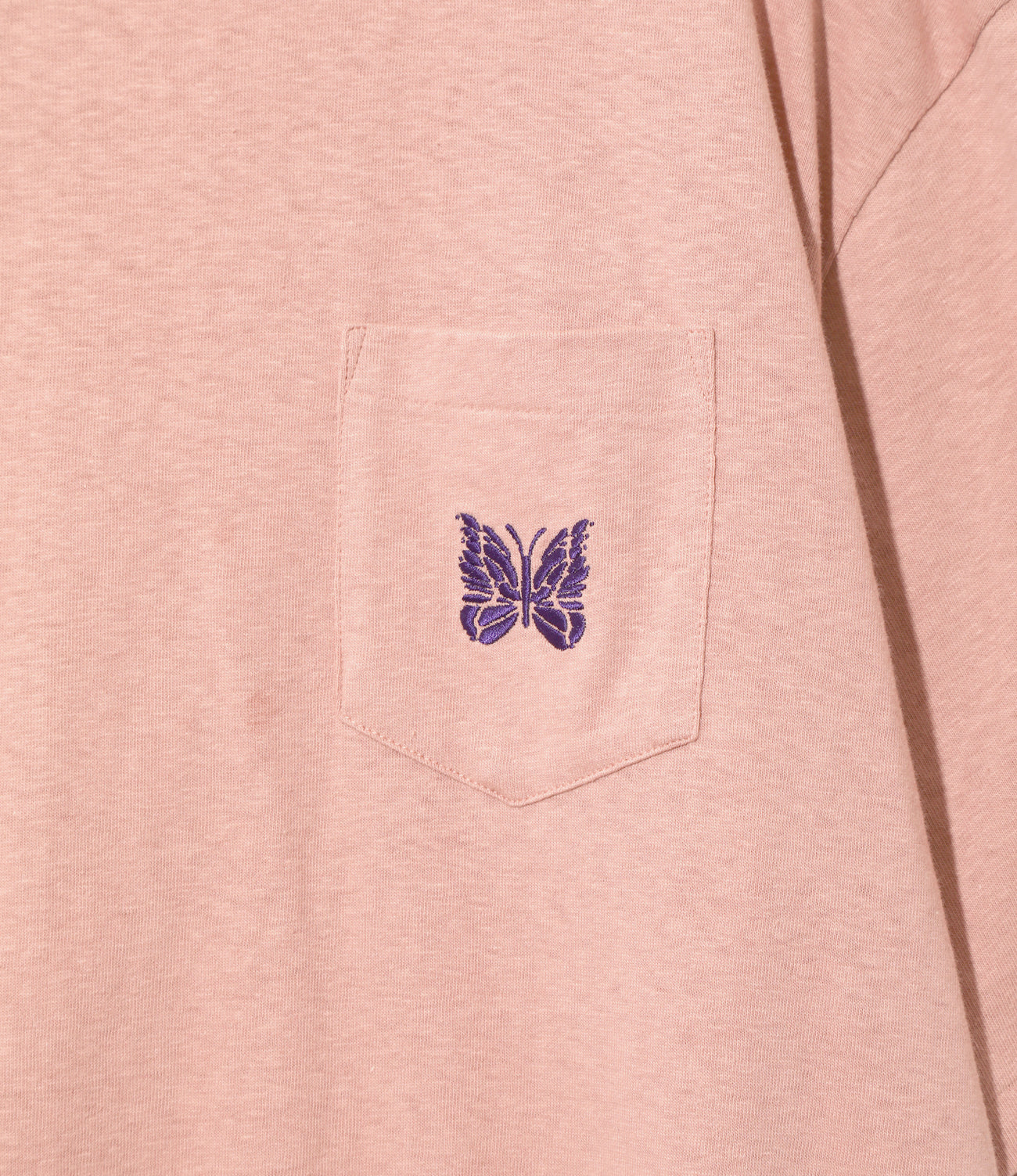 Needles S/S Papillon Emb. Pocket Tee - Cotton Jersey