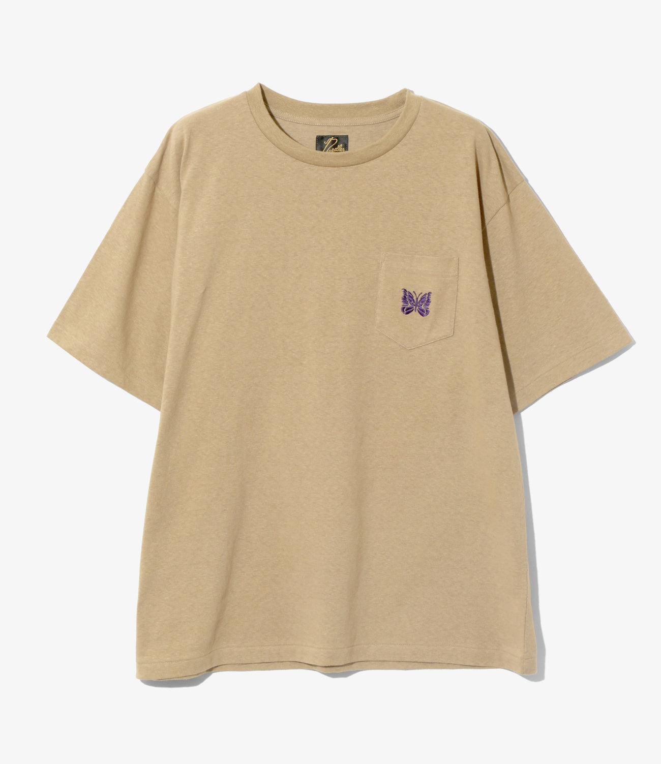 Needles S/S Papillon Emb. Pocket Tee - Cotton Jersey