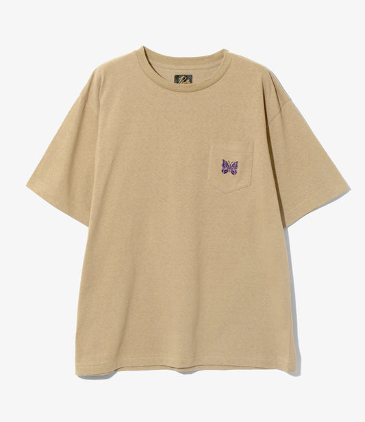 Needles S/S Papillon Emb. Pocket Tee - Cotton Jersey
