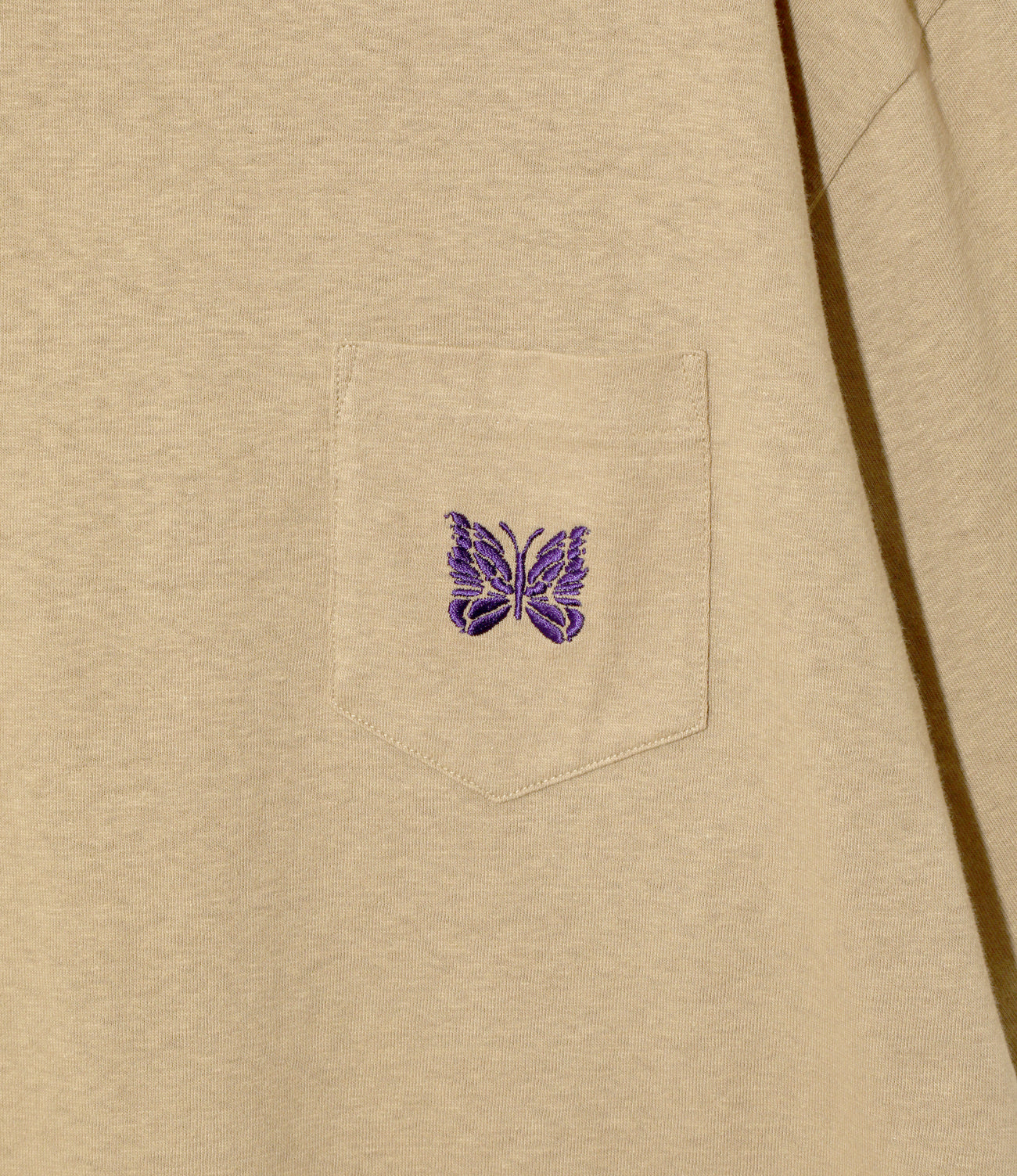 Needles S/S Papillon Emb. Pocket Tee - Cotton Jersey