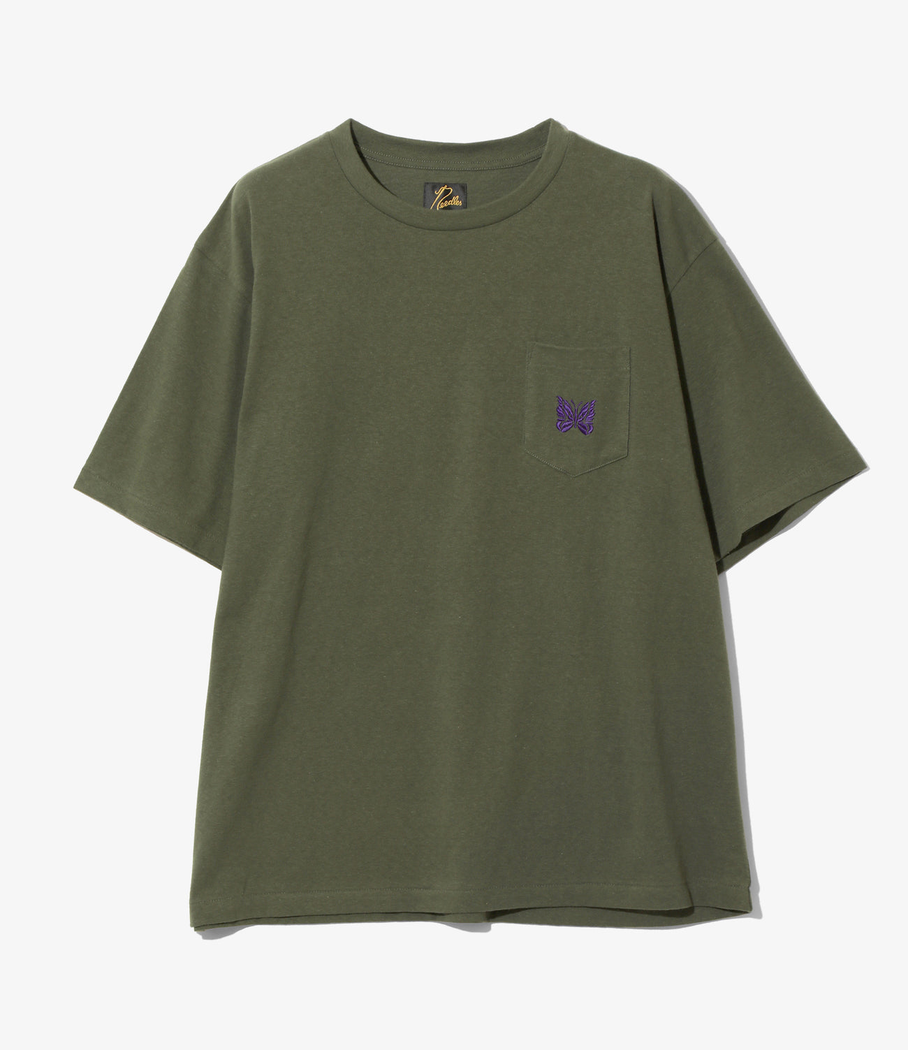 Needles S/S Papillon Emb. Pocket Tee - Cotton Jersey