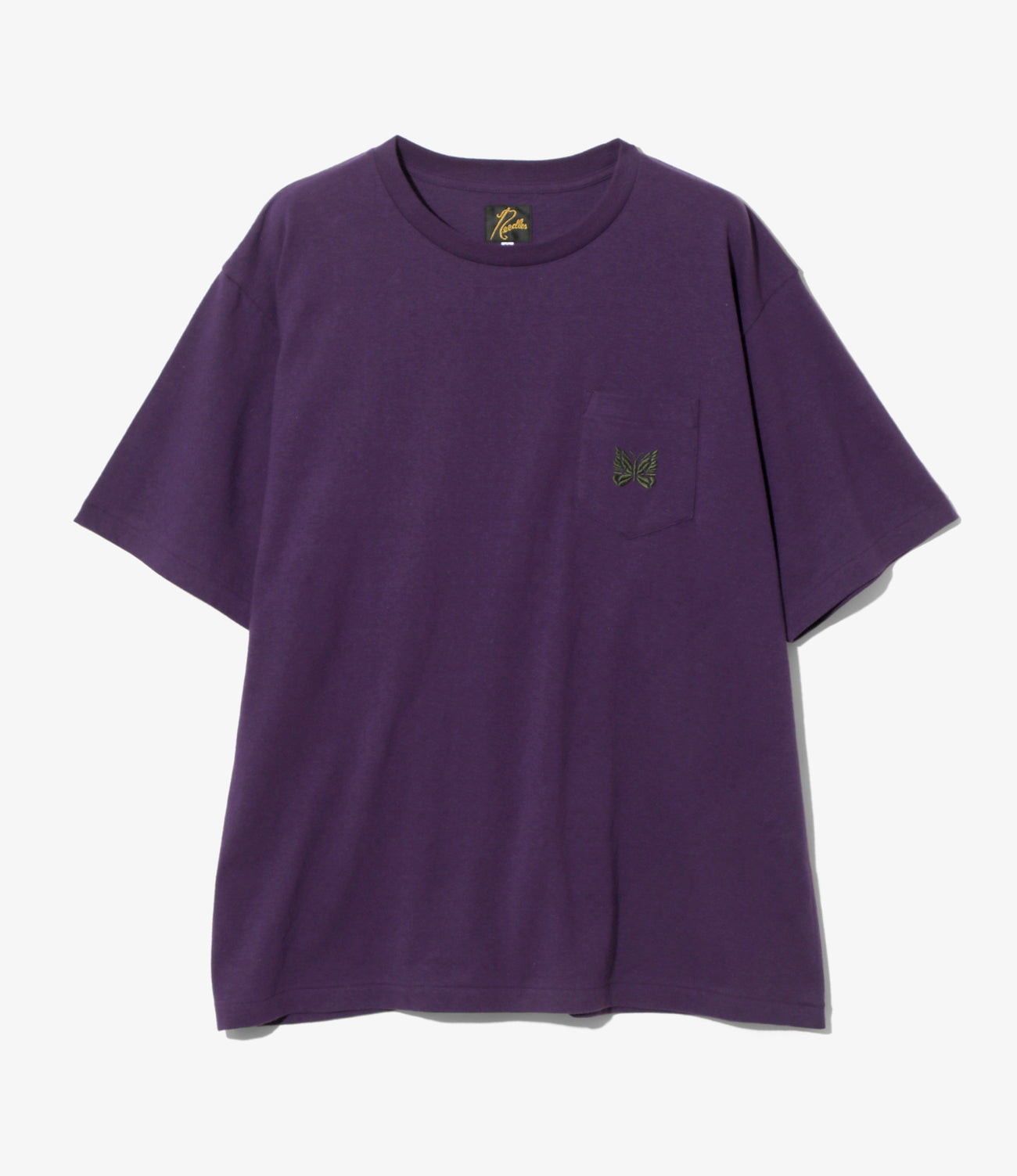 Needles S/S Papillon Emb. Pocket Tee - Cotton Jersey