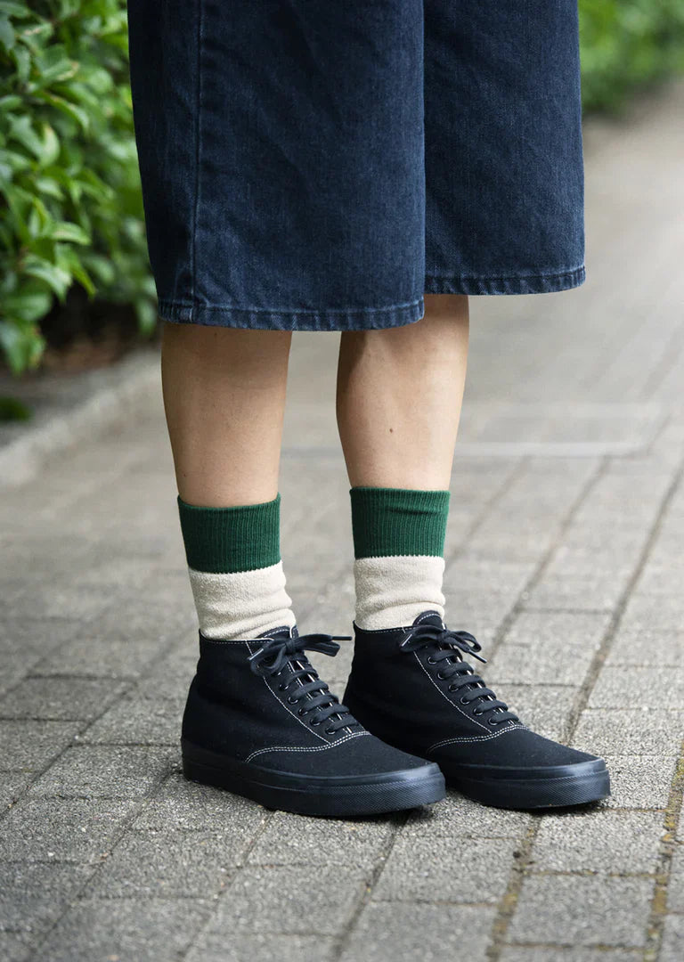 RoToTo DOUBLE FACE CREW SOCKS "SILK&COTTON"