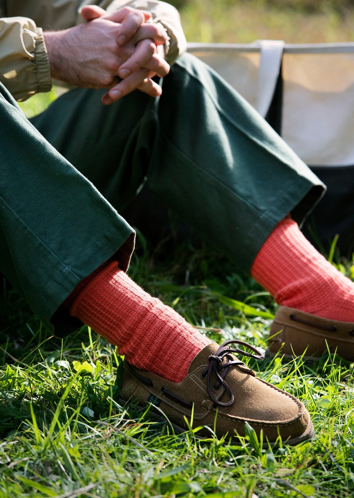 RoToTo COTTON WAFFLE CREW SOCK