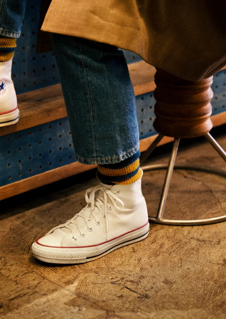 RoToTo BRUSHED MOHAIR CREW SOCKS