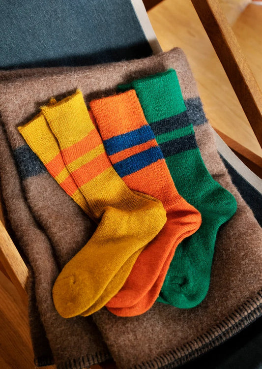 RoToTo BRUSHED MOHAIR CREW SOCKS