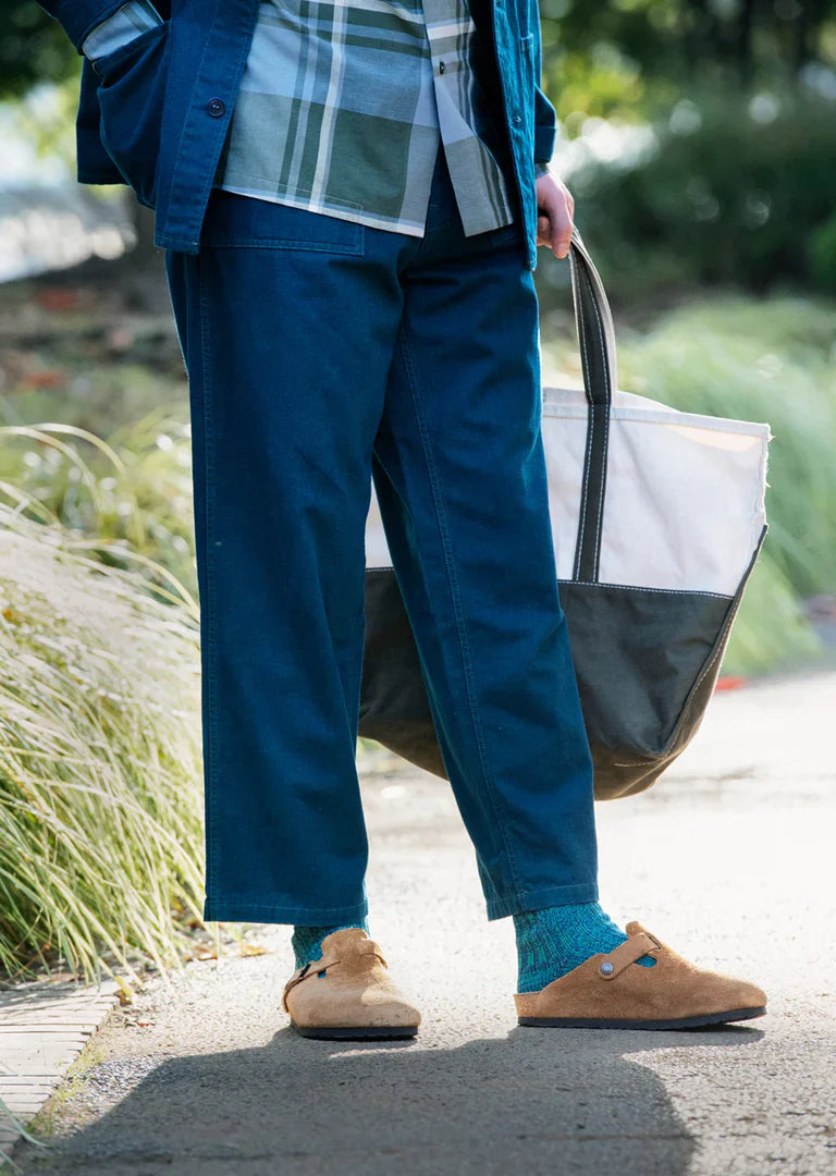 RoToTo RECYCLE COTTON RIBBED CREW SOCKS