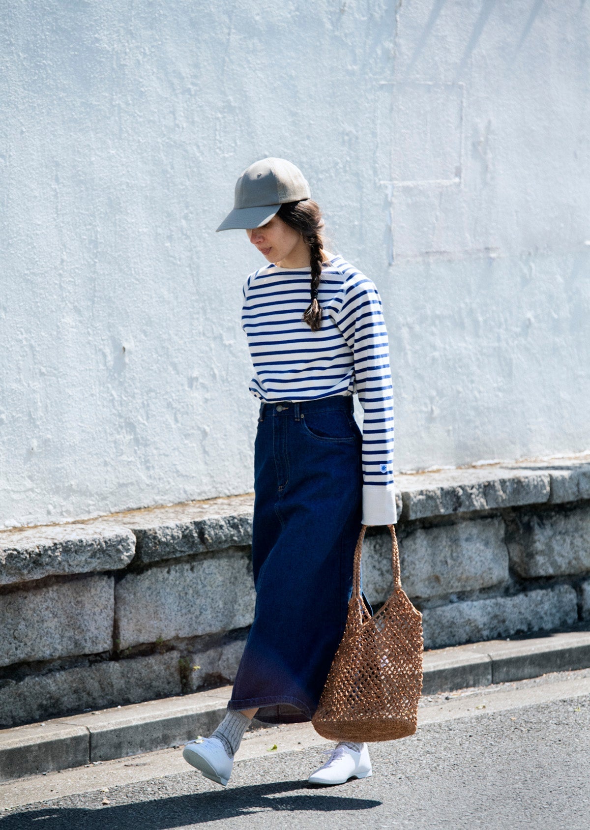 RoToTo LINEN COTTON RIBBED ANKLE SOCKS