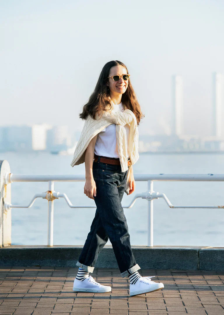 RoToTo MULTI MARINE STRIPE SOCKS