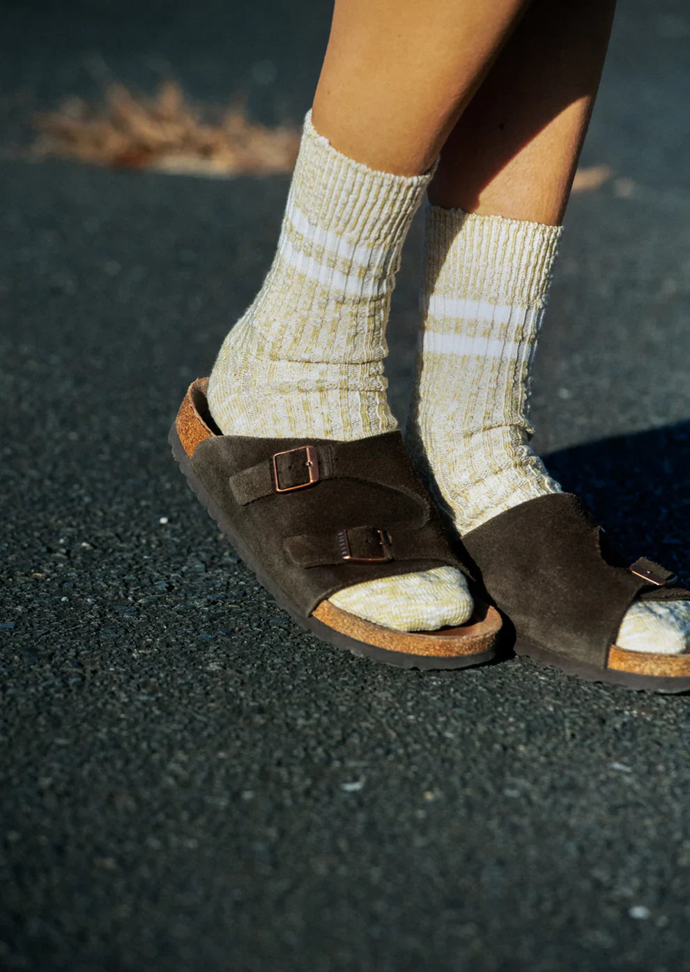 RoToTo OG COTTON SLUB STRIPE SOCKS