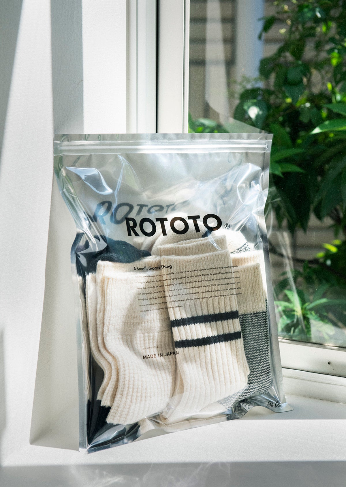 RoToTo RECYCLE COTTON / WOOL DAILY 3 PACK SOCKS