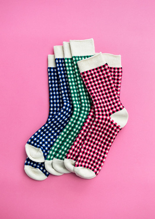 RoToTo GINGHAM CHECK SOCKS