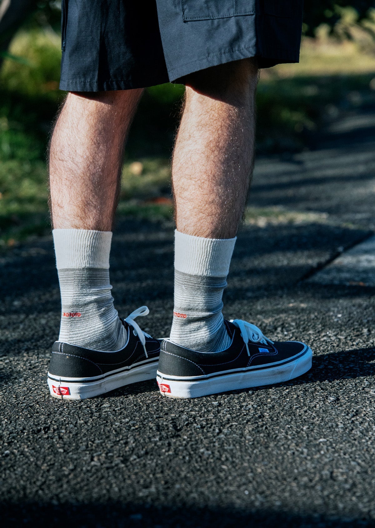RoToTo HORIZONTAL STRIPE CREW SOCKS