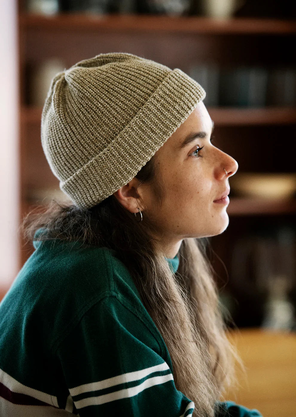 RoToTo RECYCLED COTTON MARL BEANIE