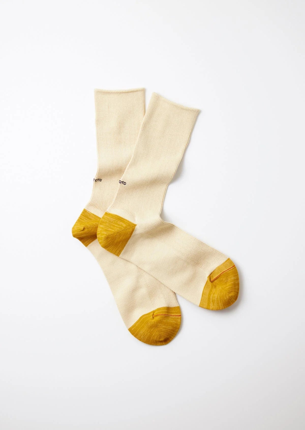 RoToTo ORGANIC COTTON ï¼?RECYCLE POLYESTER RIBBED CREW SOCKS