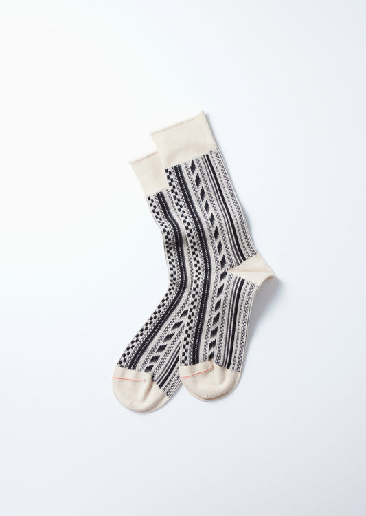 RoToTo MULTI VERTICAL JACQUARD SOCKS