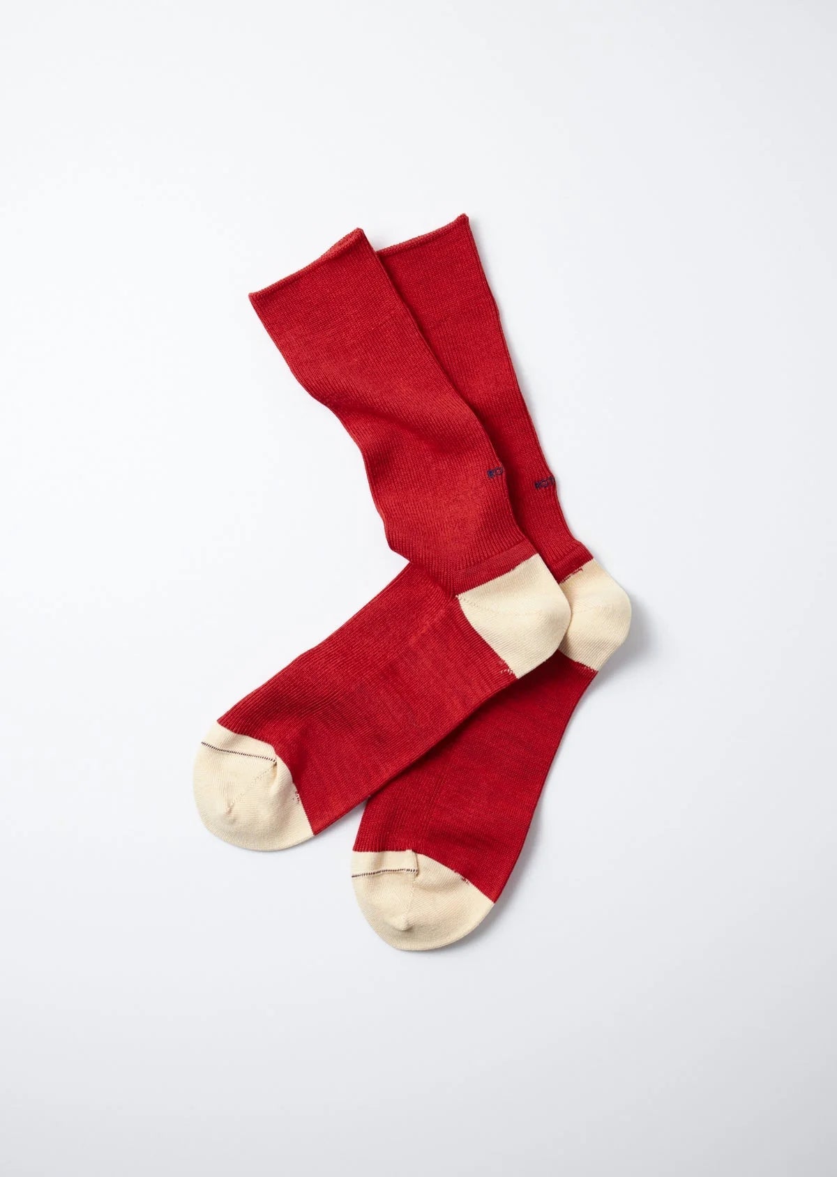 RoToTo ORGANIC COTTON ï¼?RECYCLE POLYESTER RIBBED CREW SOCKS