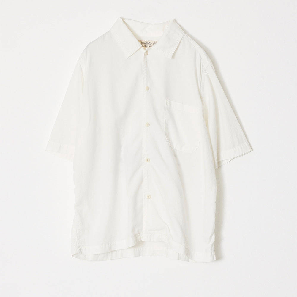 REMI RELIEF Cotton silk aloha shirt S/S (embroidery: hula girl)