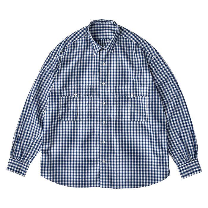 Porter Classic ROLL UP GINGHAM CHECK SHIRT