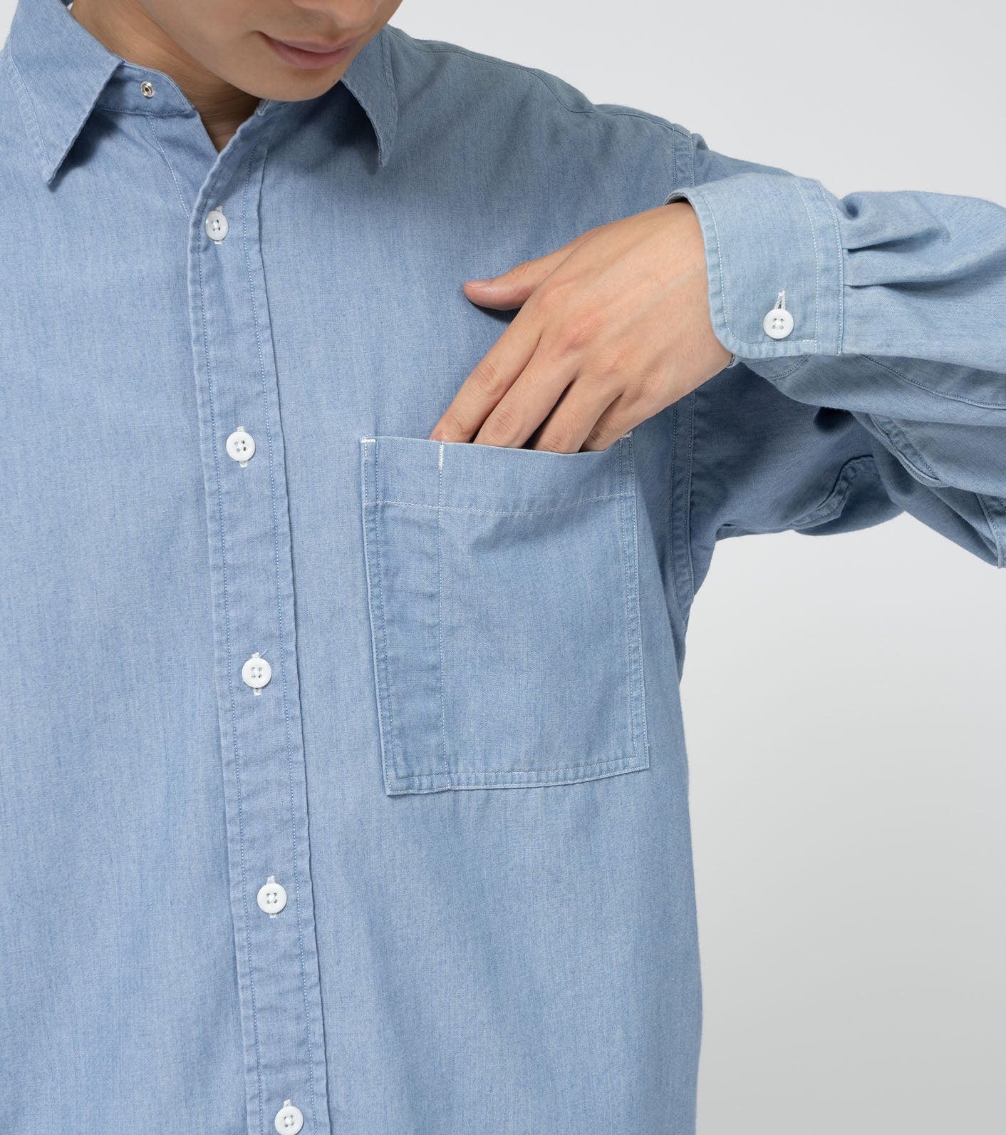 THE NORTH FACE PURPLE LABEL Regular Collar Chambray Field Shirt