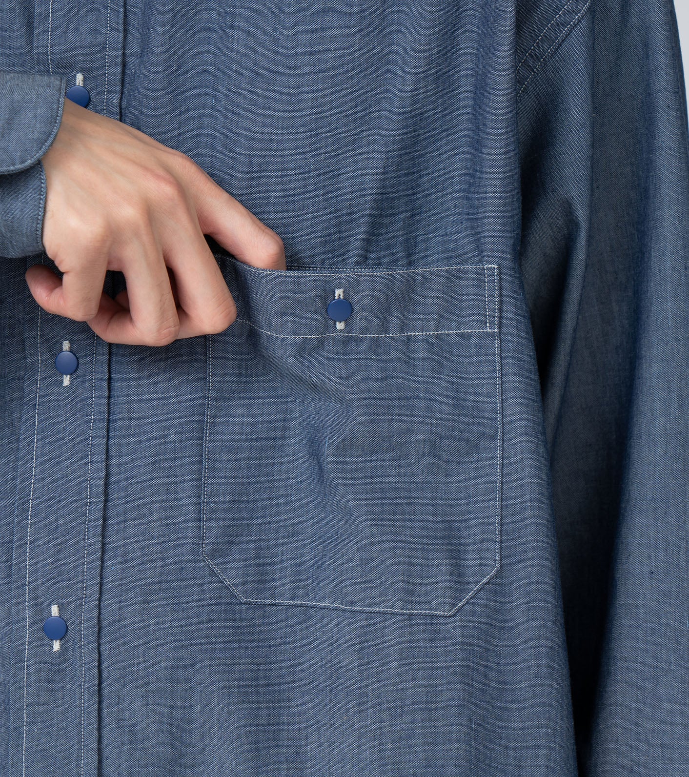 nanamica Regular Collar Chambray Shirt