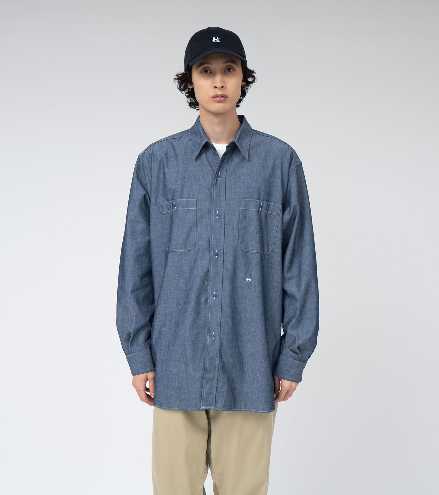 nanamica Regular Collar Chambray Shirt