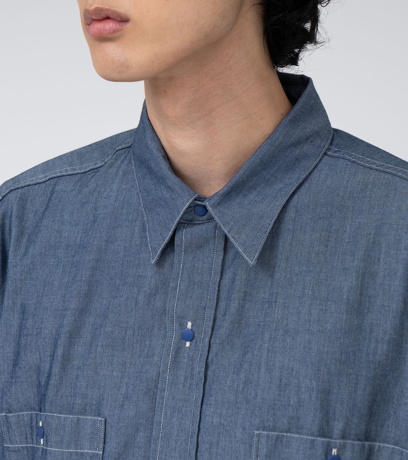 nanamica Regular Collar Chambray Shirt