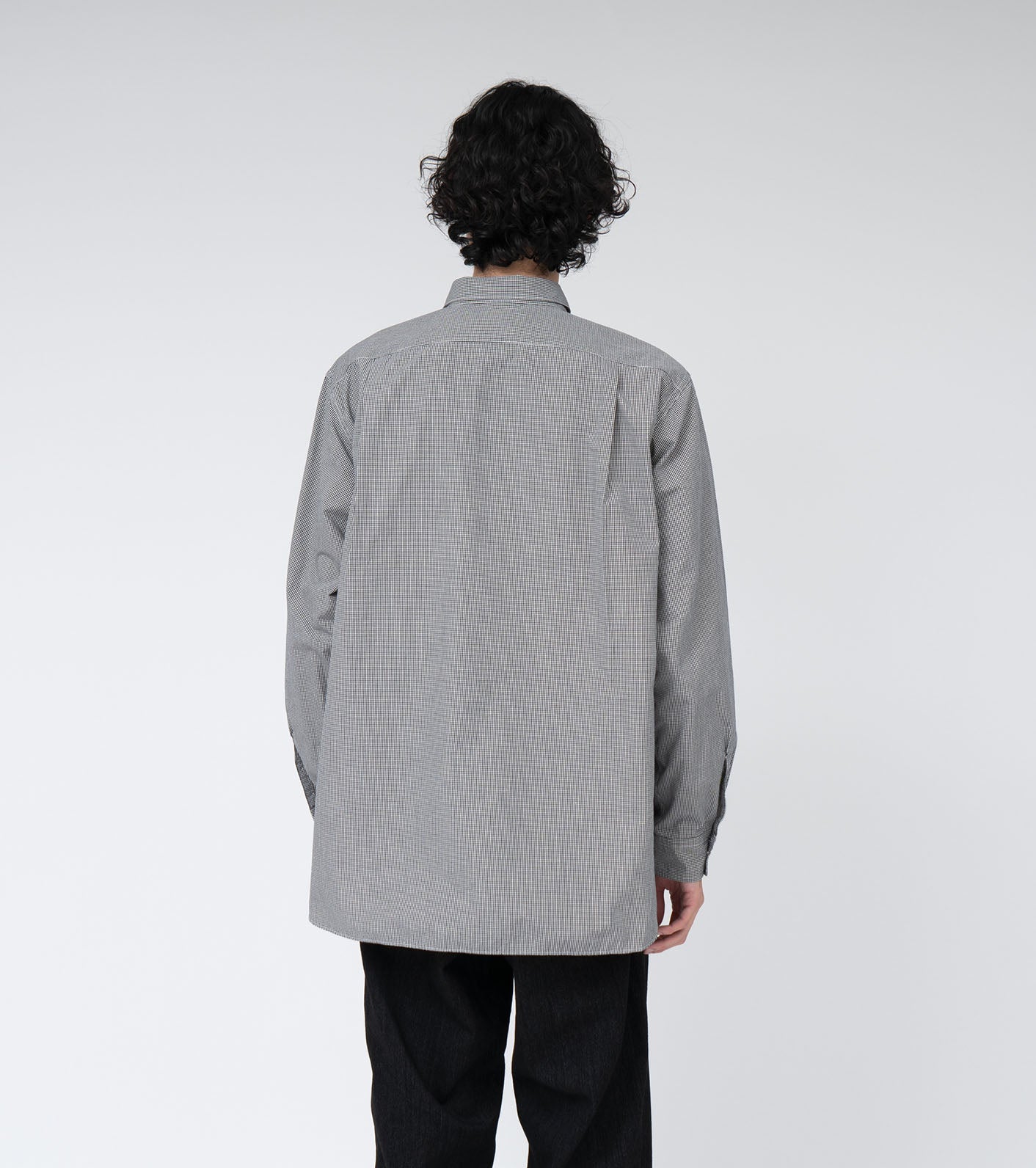 nanamica Regular Collar Gingham Check Wind Shirt