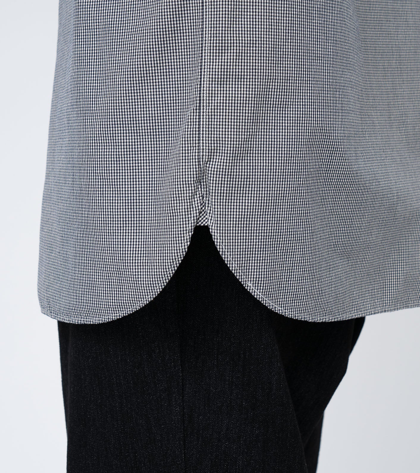 nanamica Regular Collar Gingham Check Wind Shirt