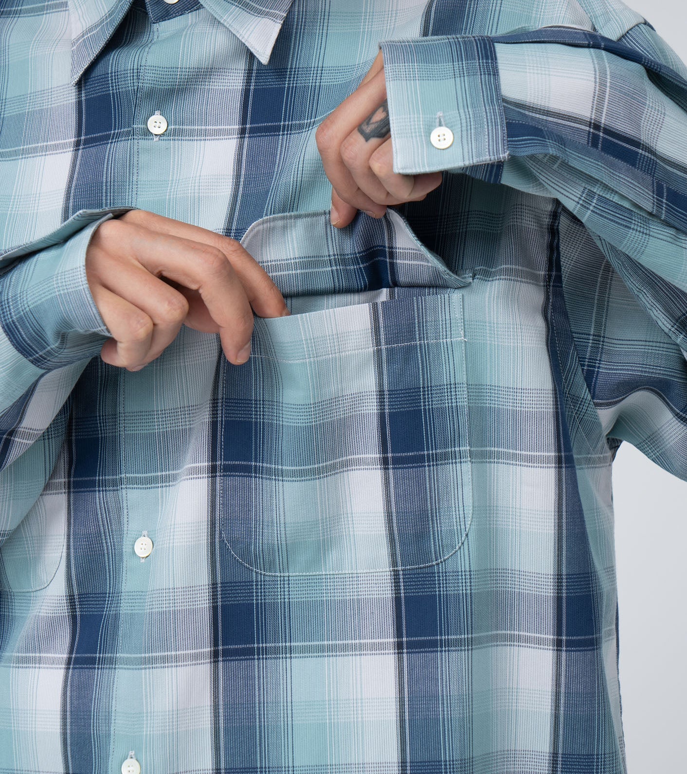 nanamica Regular Collar Pique Shirt