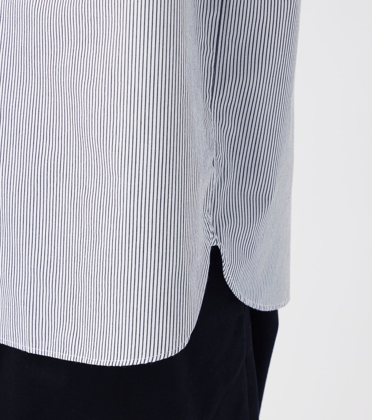 nanamica Regular Collar Stripe Wind Shirt