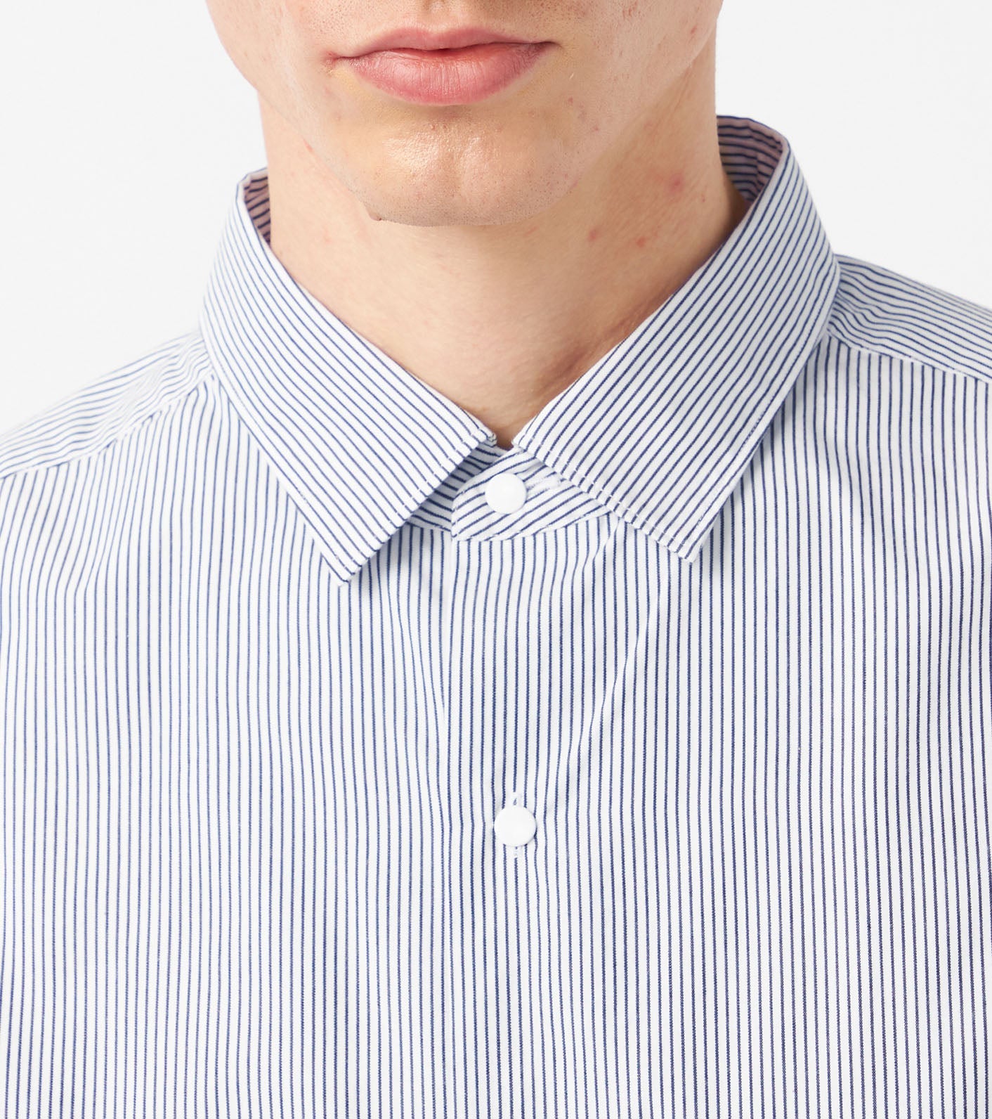 nanamica Regular Collar Stripe Wind Shirt