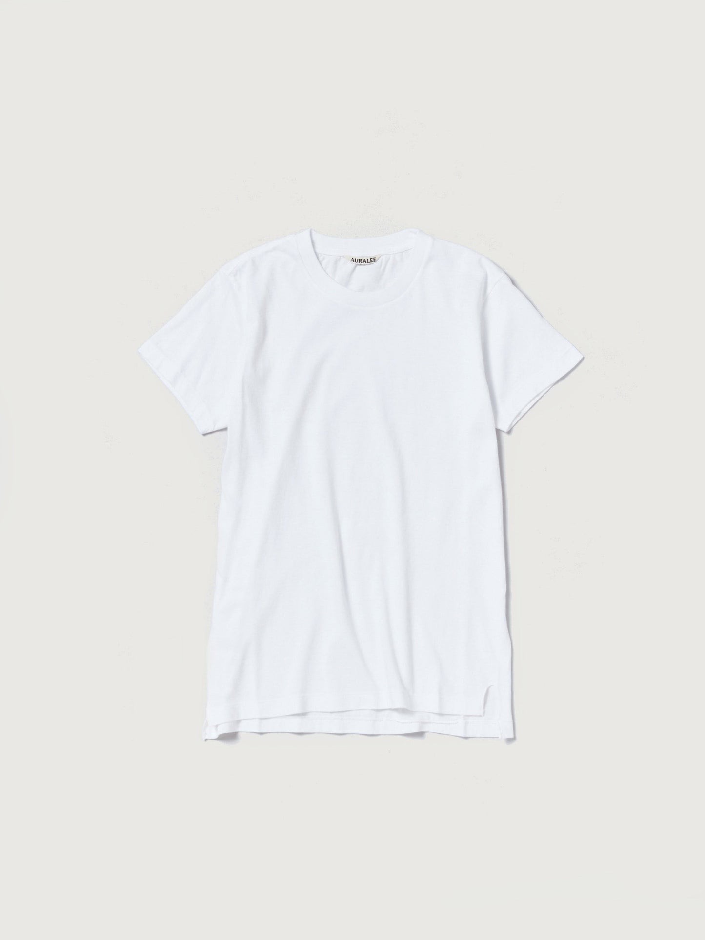 AURALEE SEAMLESS CREW NECK TEE