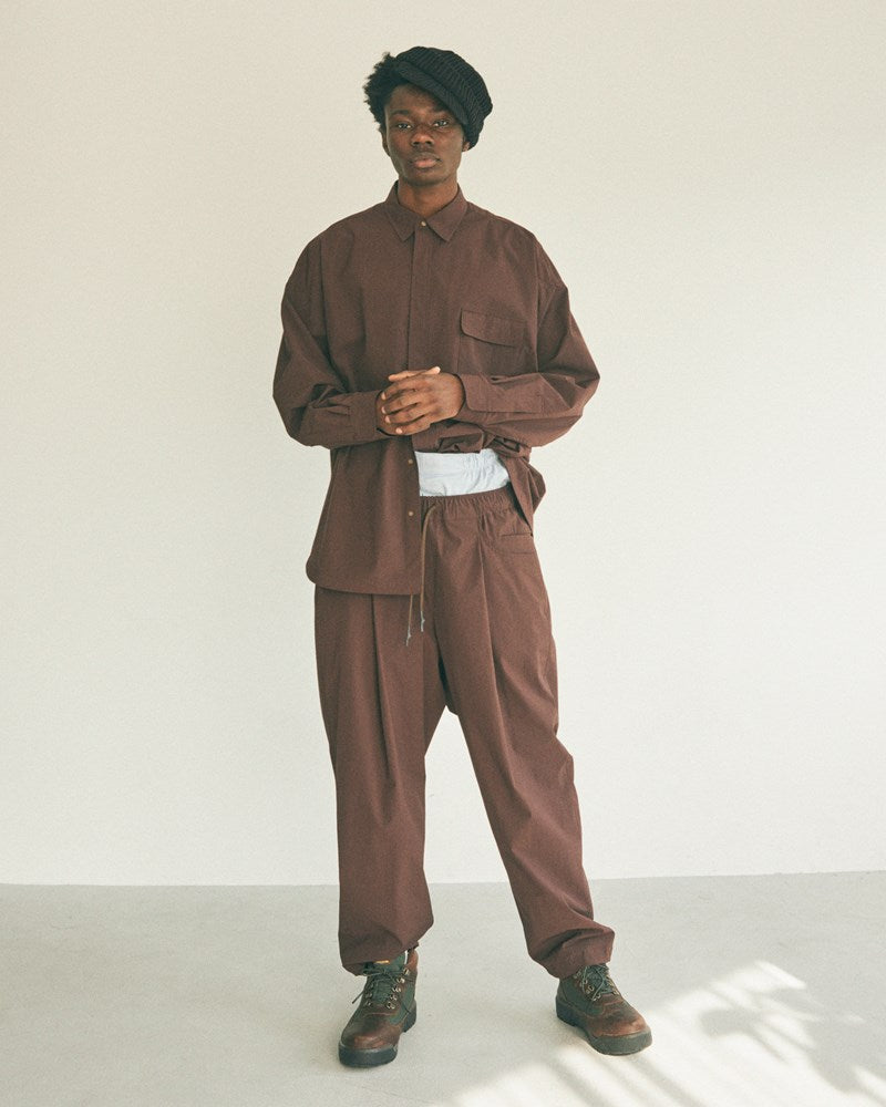 STRIPES FOR CREATIVE WIDE TAPERED EASY PANTS (NYLON)