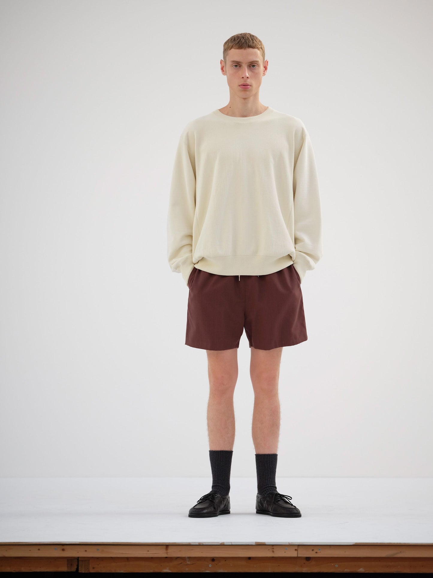 AURALEE SMOOTH SOFT BD SWEAT P/O