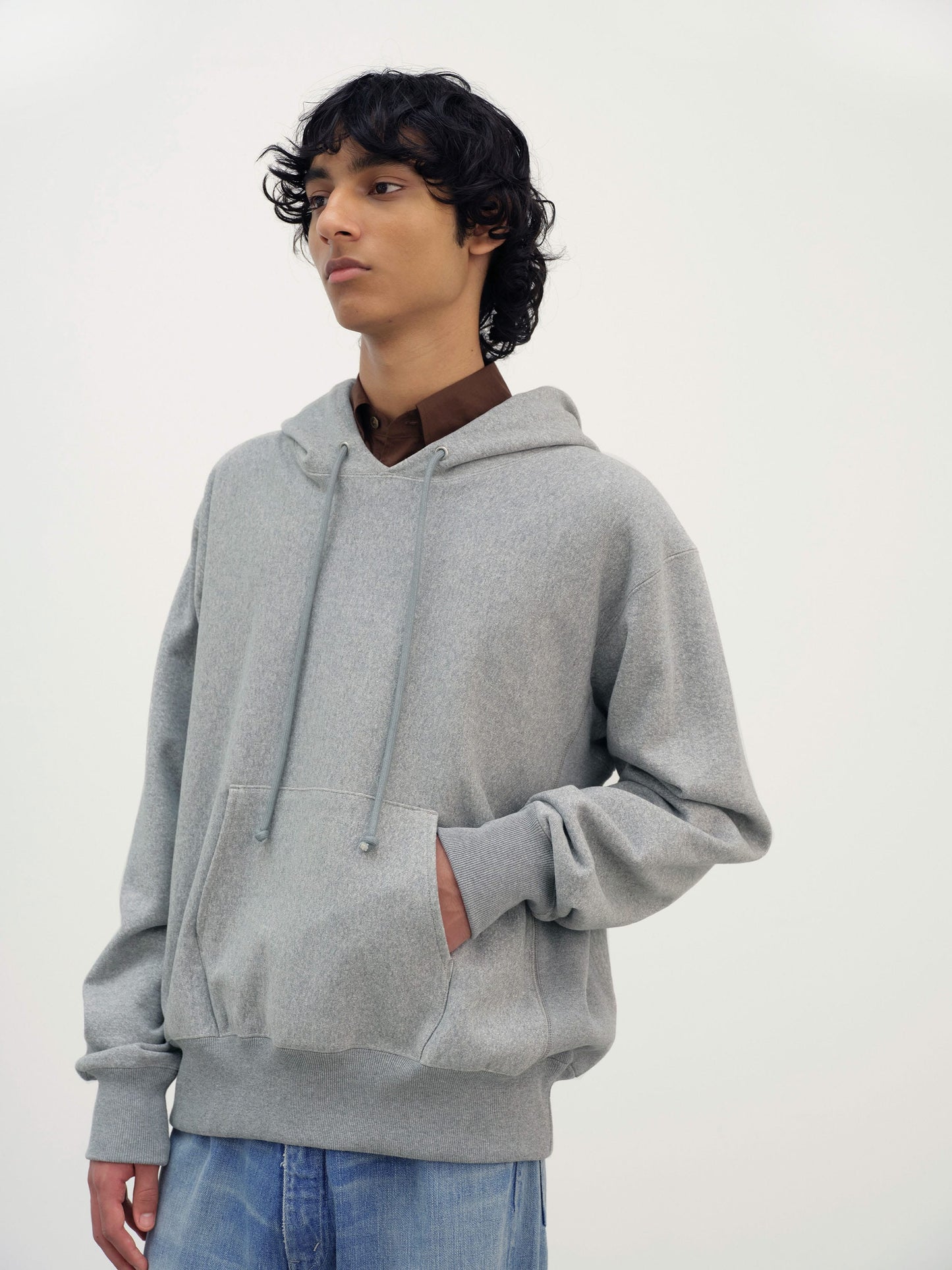 AURALEE SMOOTH SOFT BD SWEAT P/O PARKA