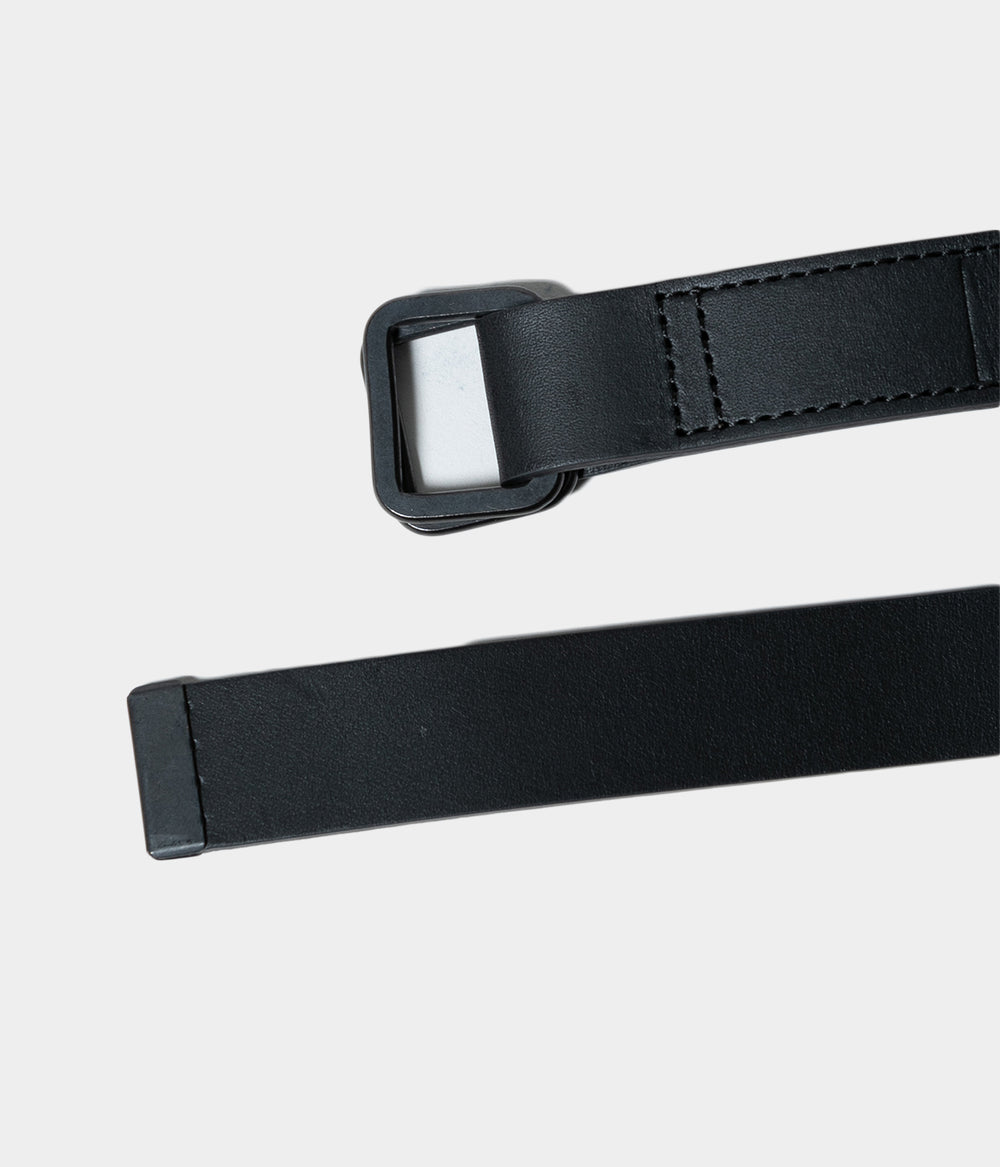 ssstein LEATHER BELT (RECTANGLE BUCKLES)