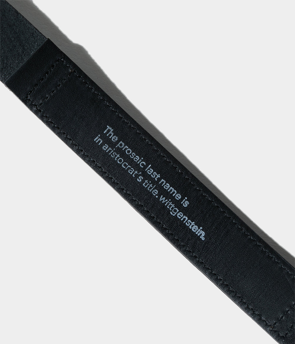 ssstein LEATHER BELT (RECTANGLE BUCKLES)