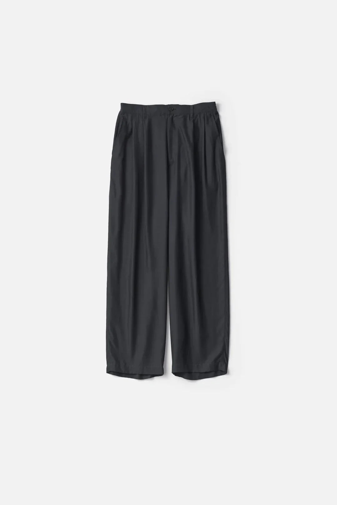 ssstein CUPRO TWILL WIDE EASY TROUSERS