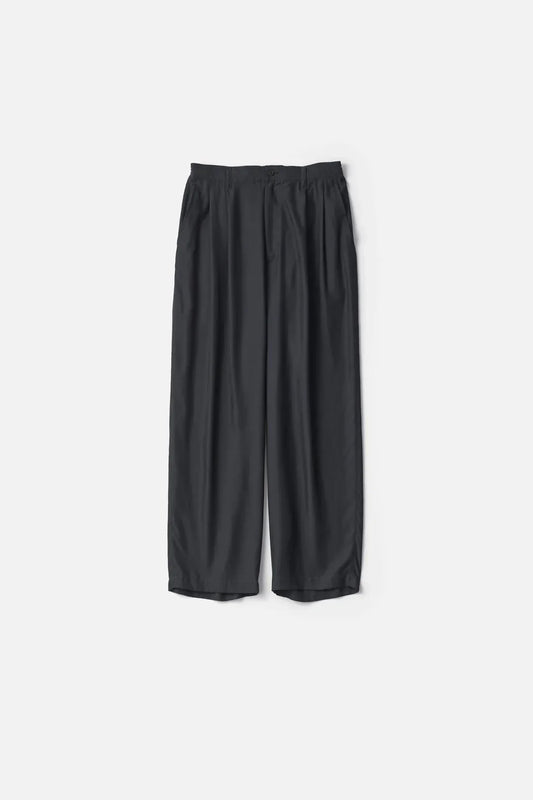 ssstein CUPRO TWILL WIDE EASY TROUSERS