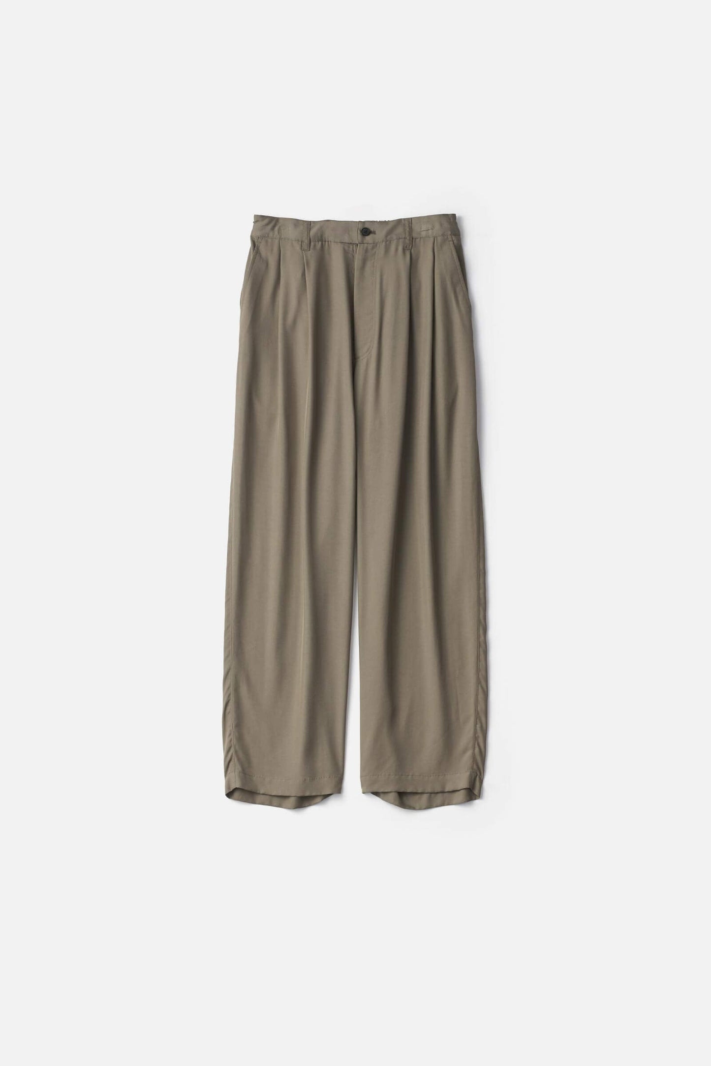 ssstein CUPRO TWILL WIDE EASY TROUSERS
