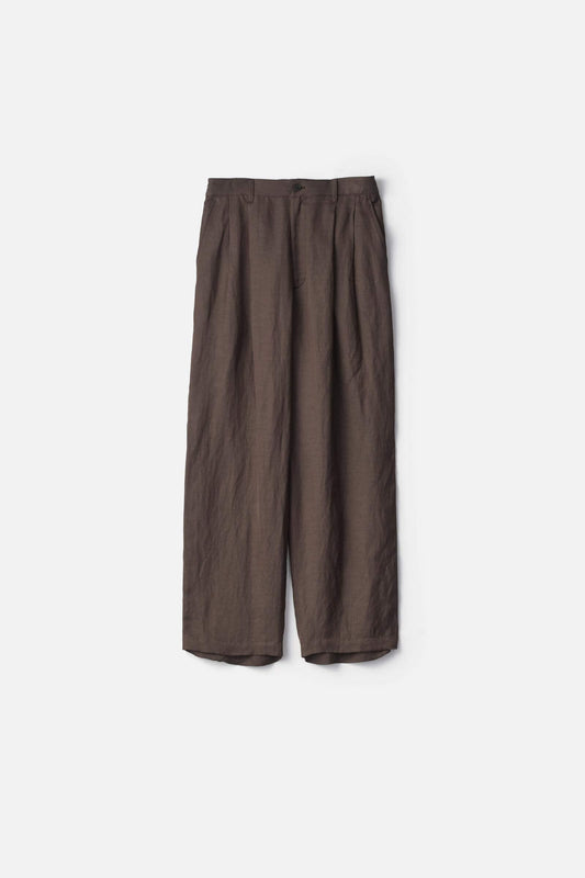 ssstein VIS/LI TWILL WIDE EASY TROUSERS