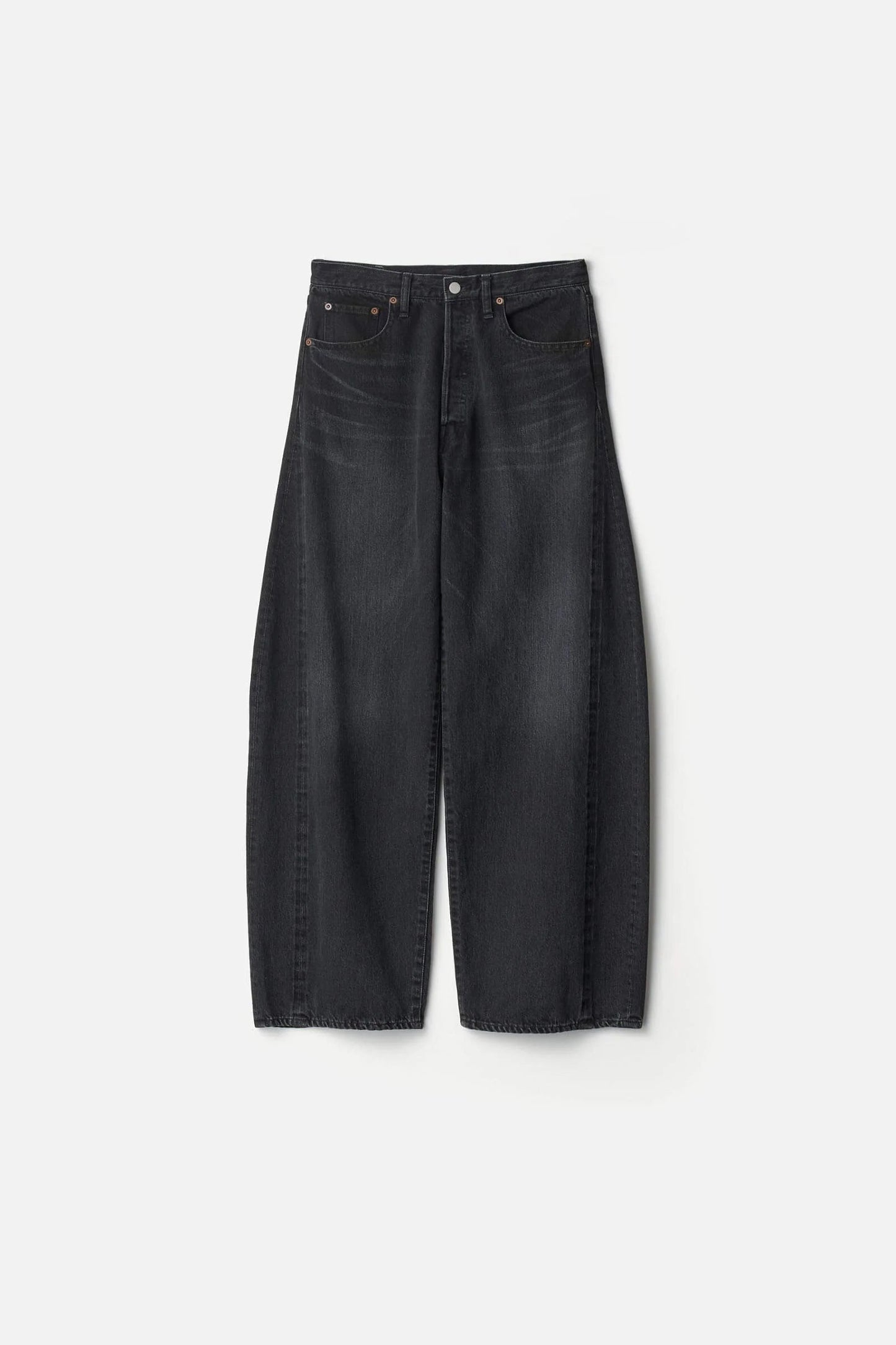 ssstein DEFORMATION WIDE DENIM JEANS