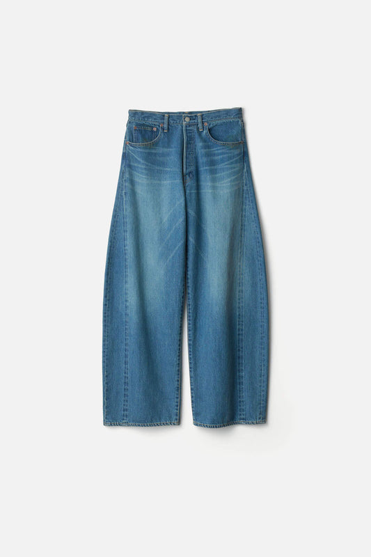 ssstein DEFORMATION WIDE DENIM JEANS