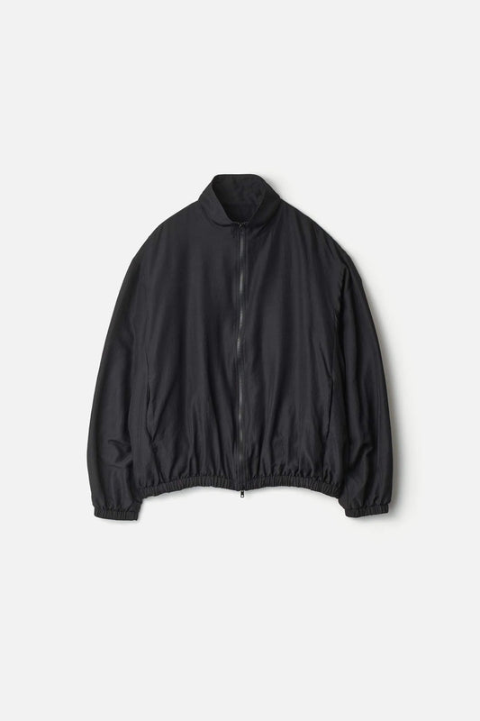 ssstein WOOL/SILK SHIRRED LIGHT ZIP JACKET