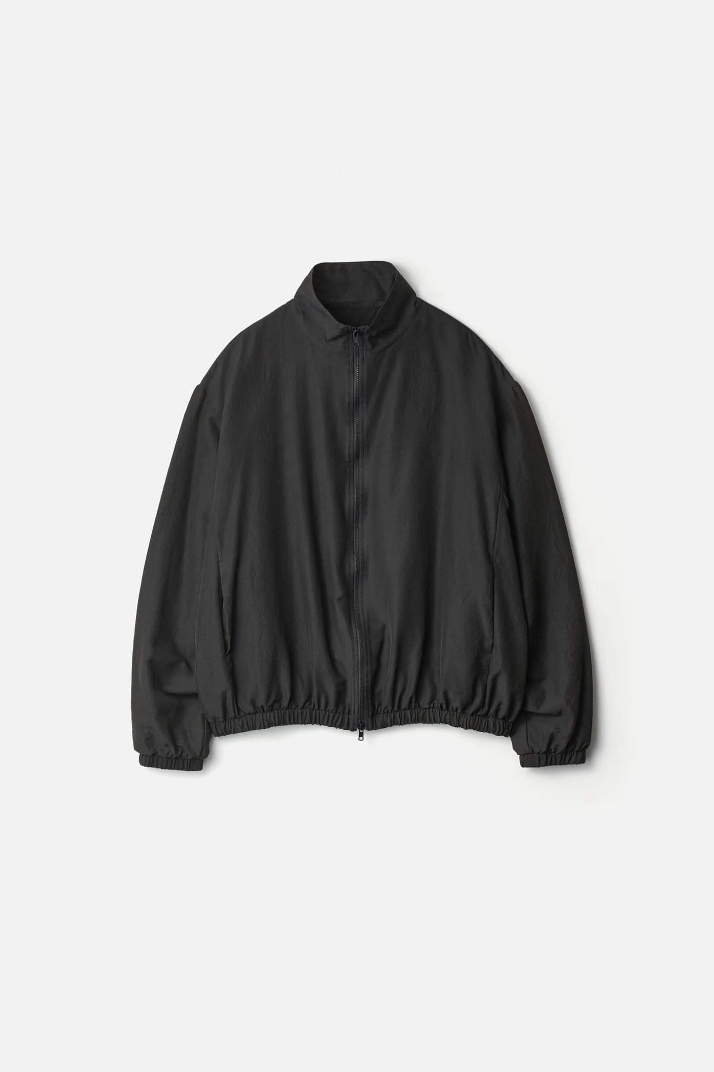 ssstein WOOL/SILK SHIRRED LIGHT ZIP JACKET